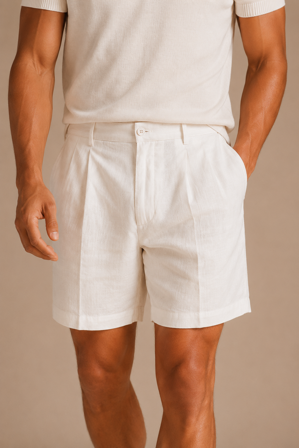 Shorts - uten Snord - White - Monteiro