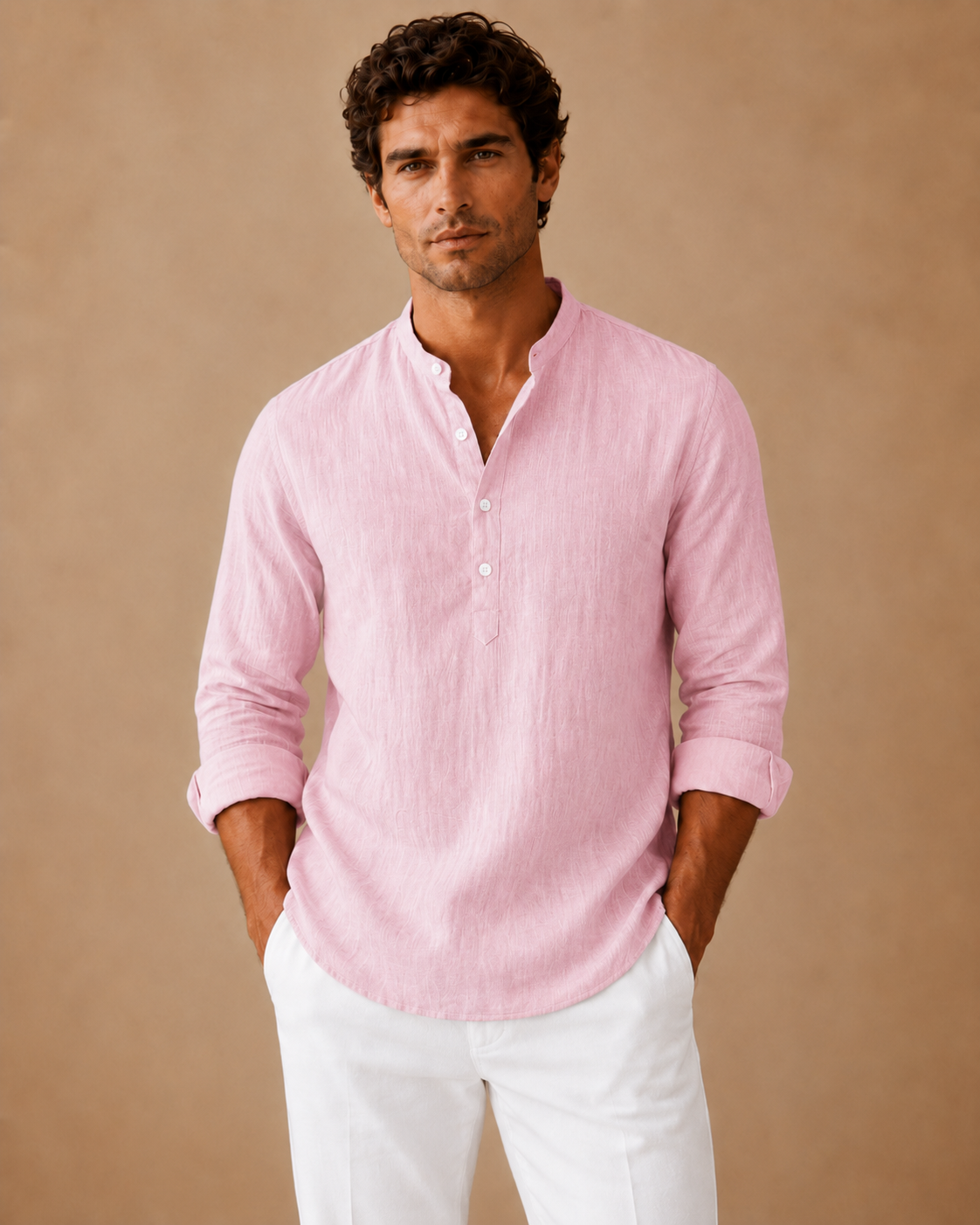 Lin Henley Skjorte - Rosa - Monteiro